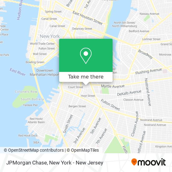 JPMorgan Chase map