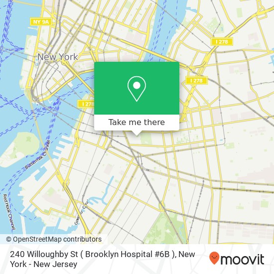 240 Willoughby St ( Brooklyn Hospital #6B ) map