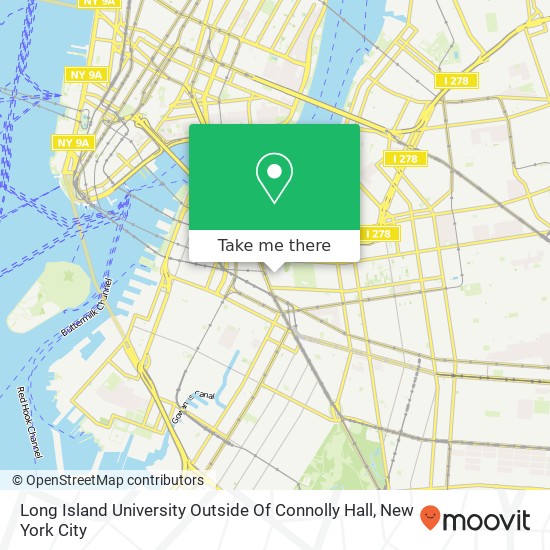 Long Island University Outside Of Connolly Hall map