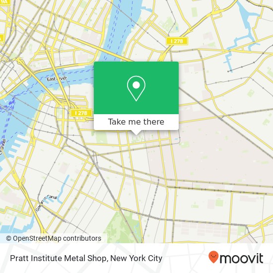 Mapa de Pratt Institute Metal Shop