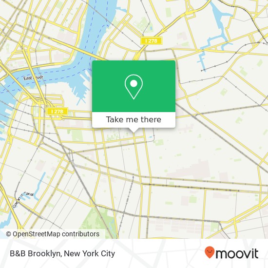 Mapa de B&B Brooklyn