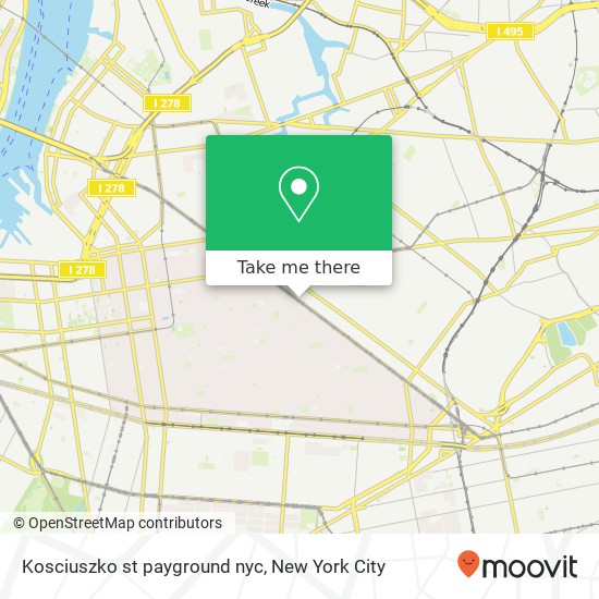 Kosciuszko st payground nyc map
