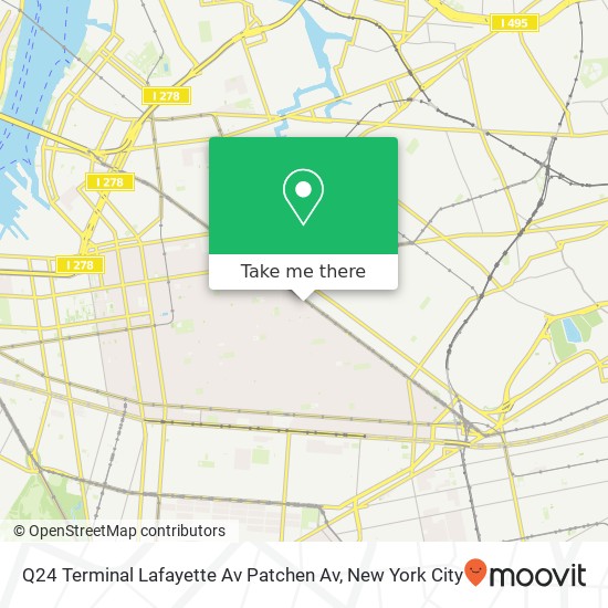 Mapa de Q24 Terminal Lafayette Av Patchen Av