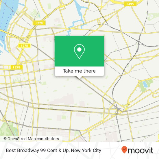 Best Broadway 99 Cent & Up map