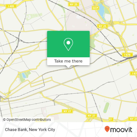 Chase Bank map