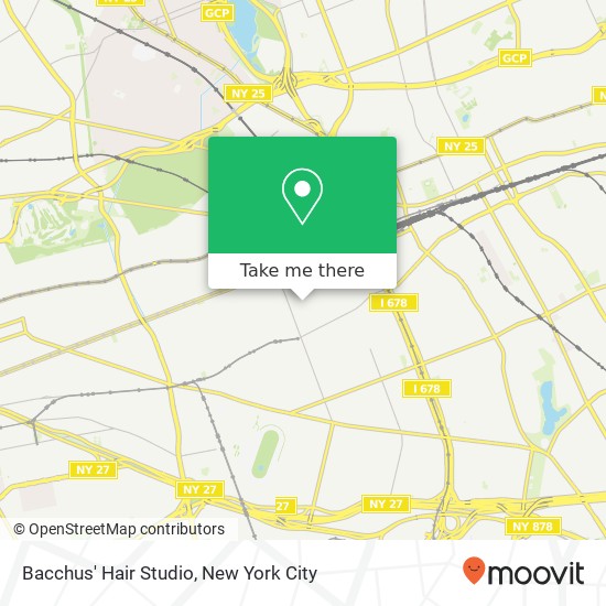 Mapa de Bacchus' Hair Studio