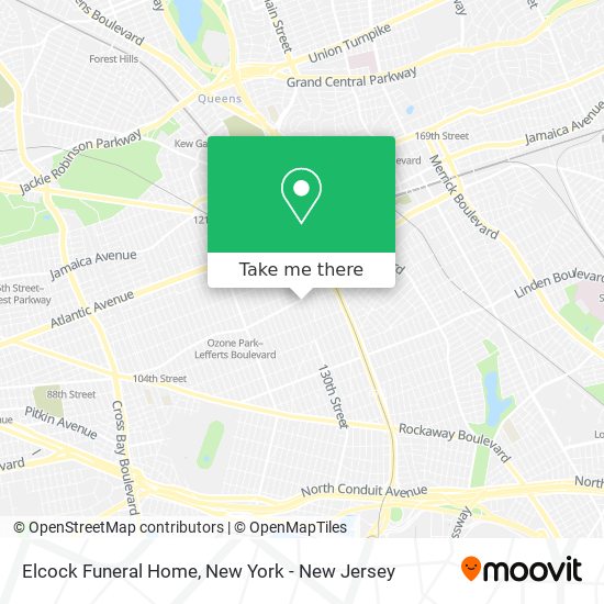 Elcock Funeral Home map