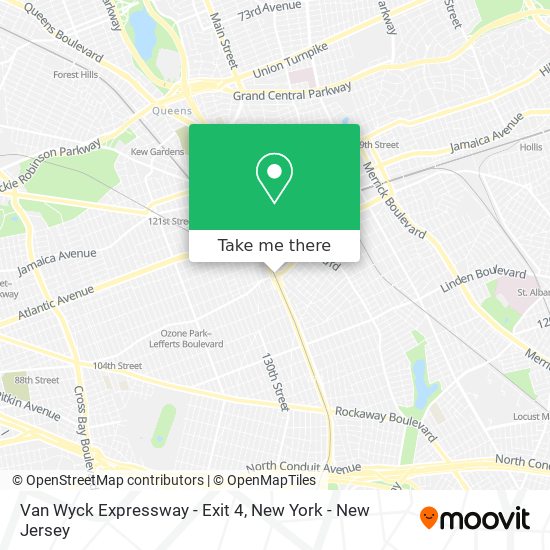 Van Wyck Expressway - Exit 4 map