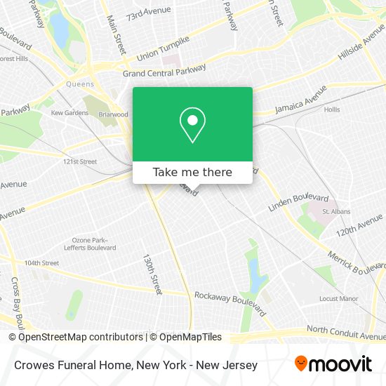 Crowes Funeral Home map