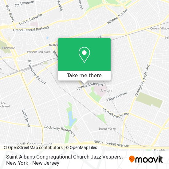 Saint Albans Congregational Church Jazz Vespers map