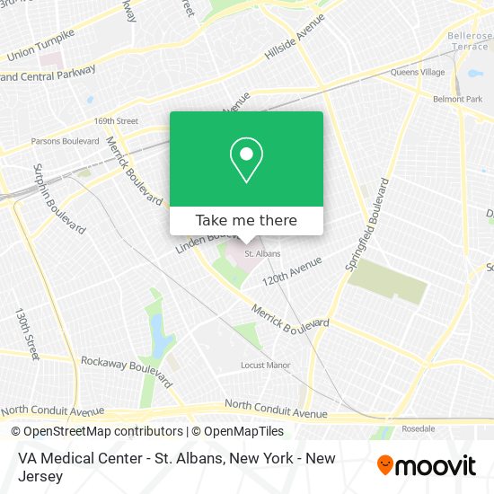 VA Medical Center - St. Albans map