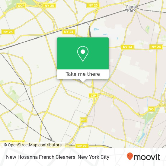 New Hosanna French Cleaners map