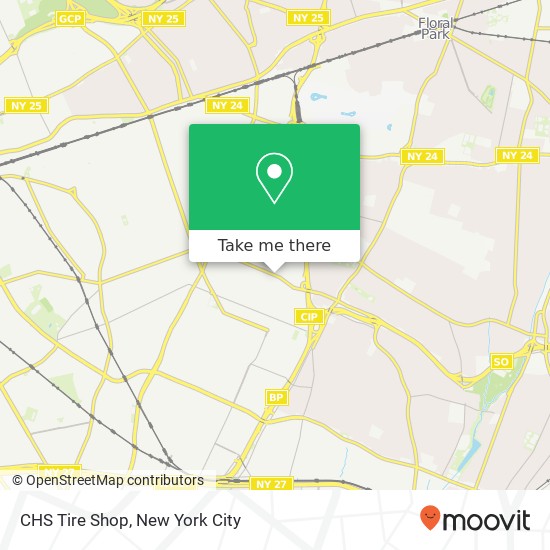 Mapa de CHS Tire Shop