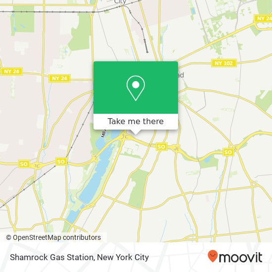 Mapa de Shamrock Gas Station