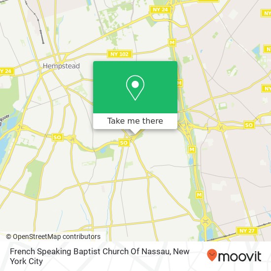 French Speaking Baptist Church Of Nassau map