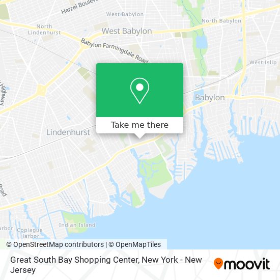 Great South Bay Shopping Center map