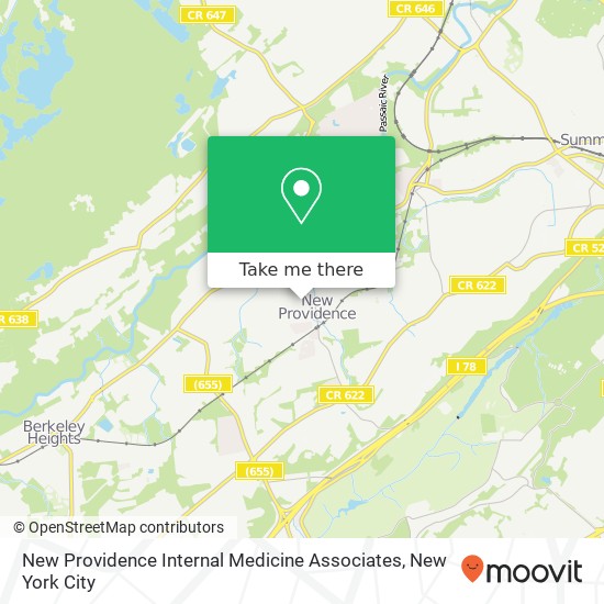 New Providence Internal Medicine Associates map