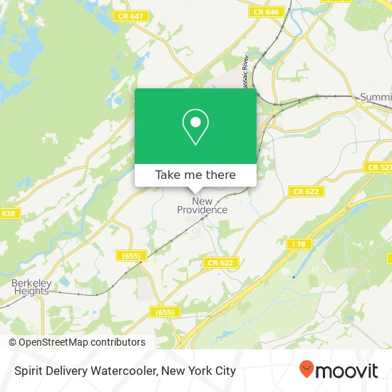 Spirit Delivery Watercooler map