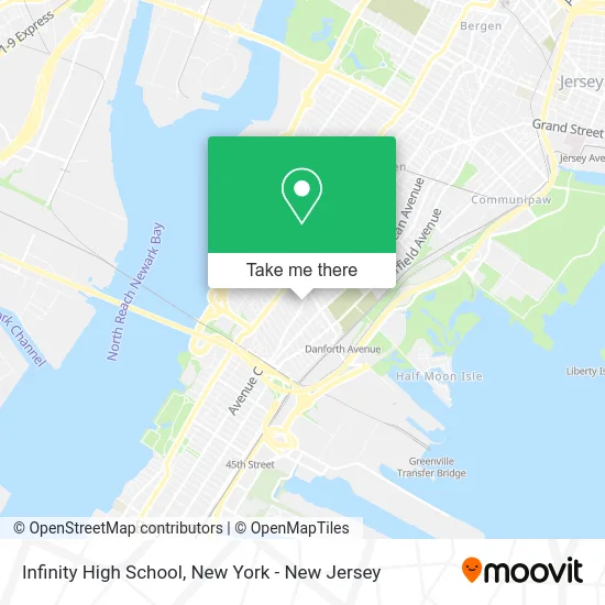 Infinity High School map