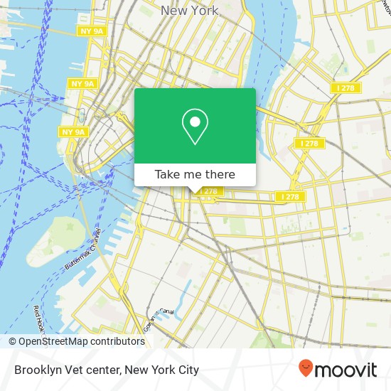 Brooklyn Vet center map