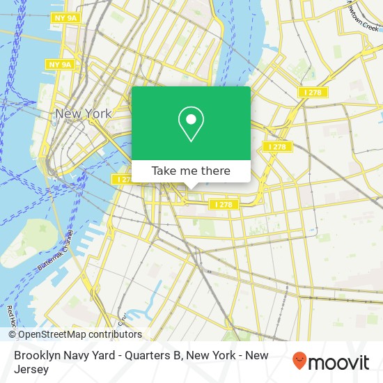 Mapa de Brooklyn Navy Yard - Quarters B