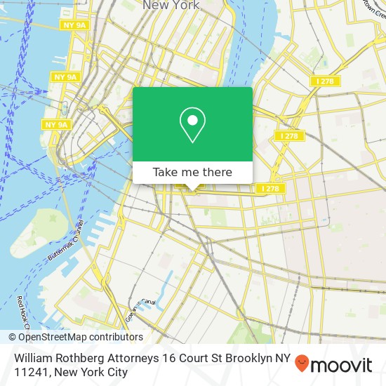 William Rothberg Attorneys 16 Court St Brooklyn NY 11241 map