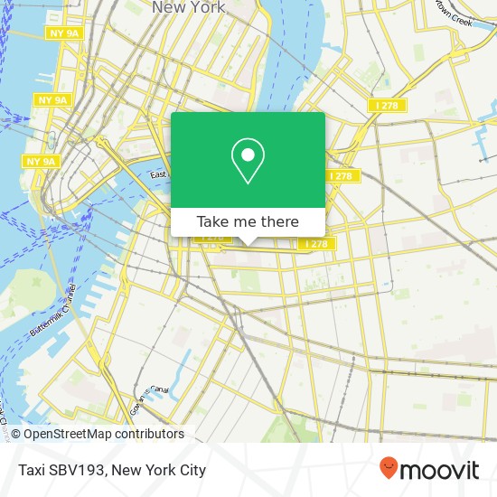 Taxi SBV193 map