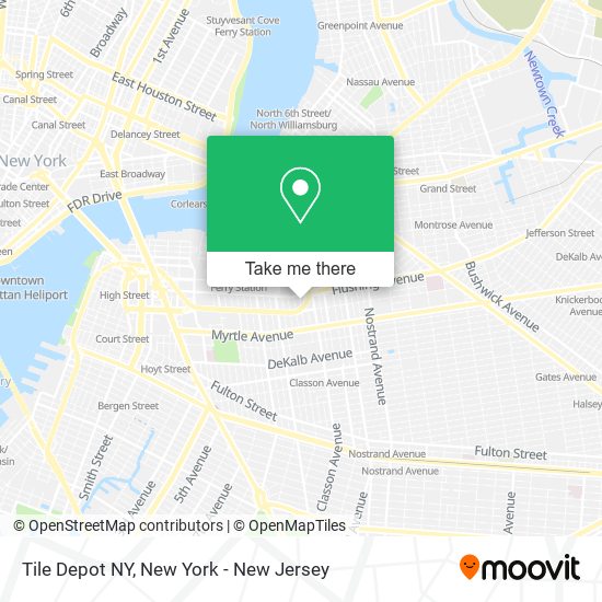 Mapa de Tile Depot NY