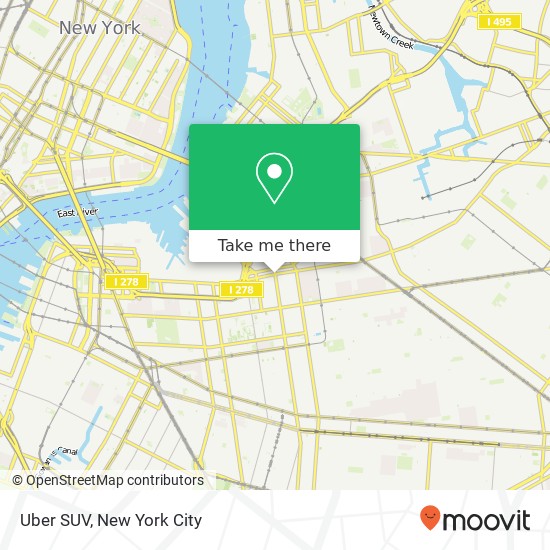 Uber SUV map