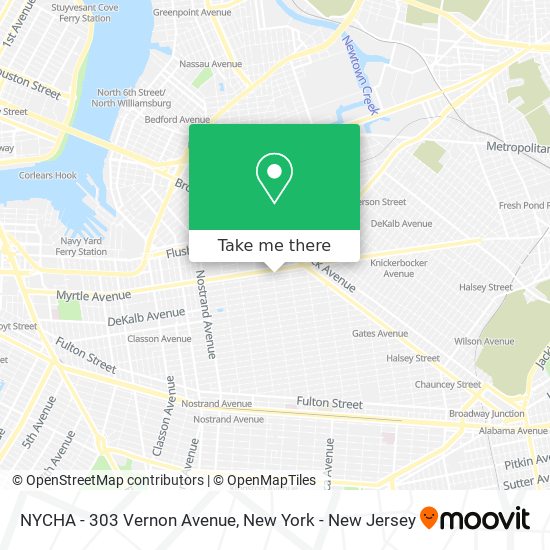 Mapa de NYCHA - 303 Vernon Avenue