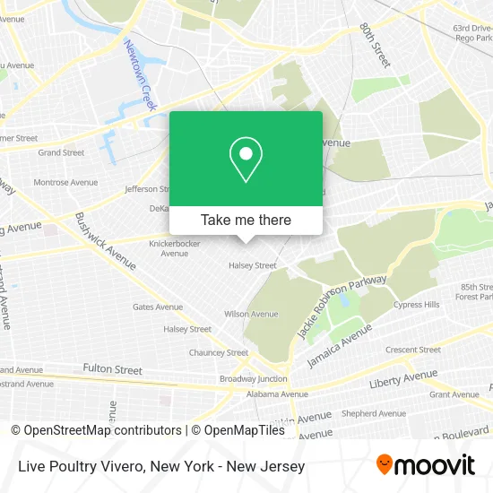 Mapa de Live Poultry Vivero