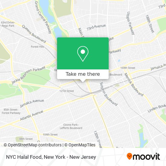 Mapa de NYC Halal Food