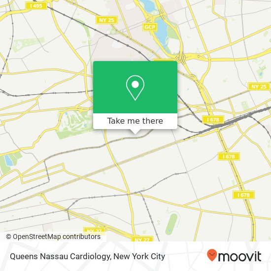 Queens Nassau Cardiology map