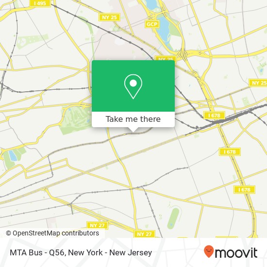 MTA Bus - Q56 map