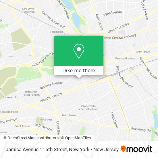 Mapa de Jamica Avenue 116th Street