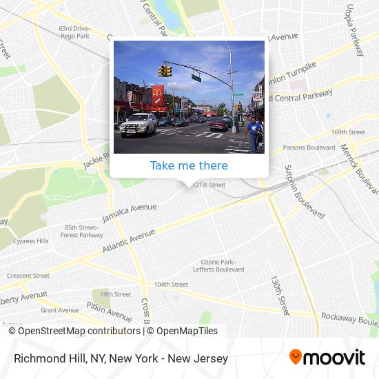 Mapa de Richmond Hill, NY