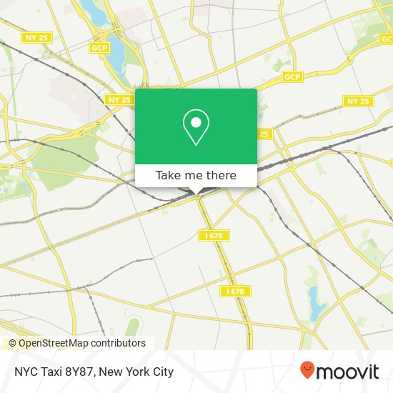 NYC Taxi 8Y87 map