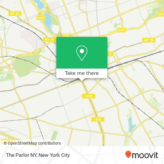 The Parlor NY map