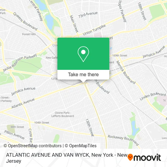 ATLANTIC AVENUE AND VAN WYCK map