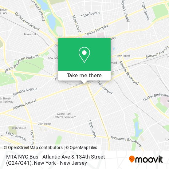 MTA NYC Bus - Atlantic Ave & 134th Street (Q24 / Q41) map