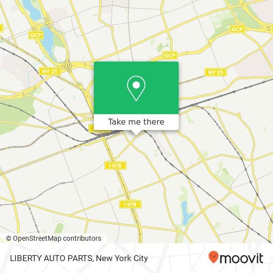 LIBERTY AUTO PARTS map