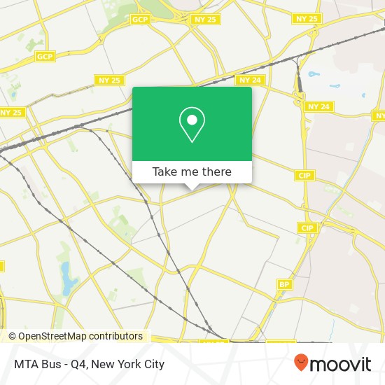 MTA Bus - Q4 map