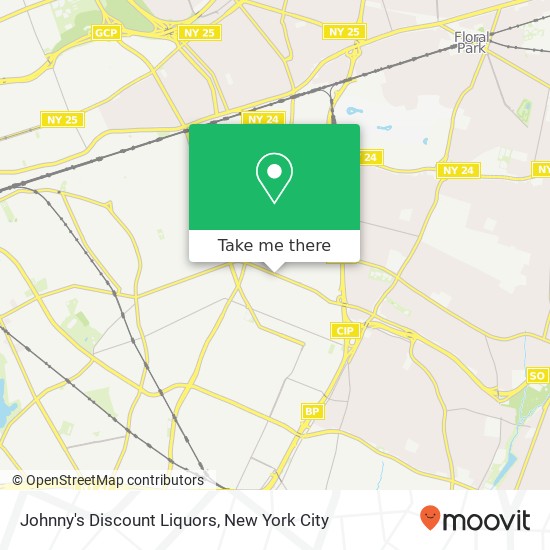 Mapa de Johnny's Discount Liquors