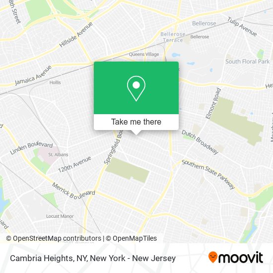 Cambria Heights, NY map