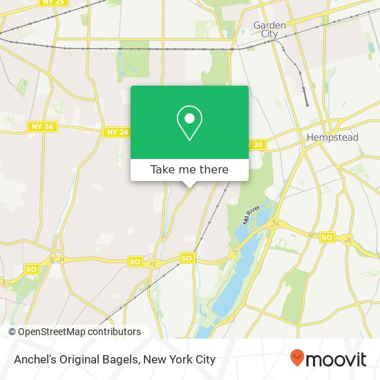 Anchel's Original Bagels map