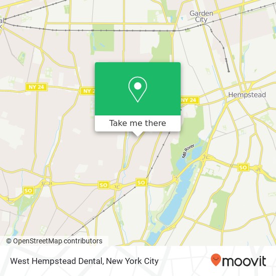 West Hempstead Dental map