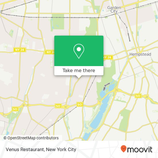 Venus Restaurant map