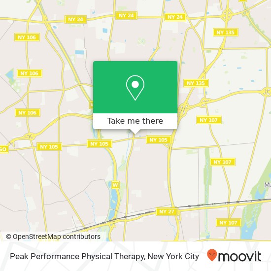 Mapa de Peak Performance Physical Therapy