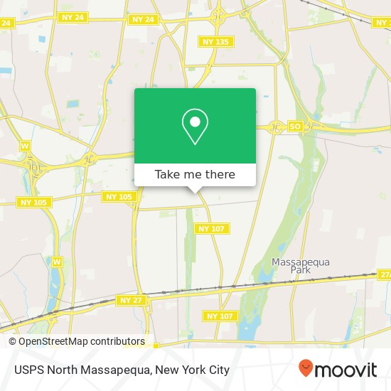 USPS North Massapequa map