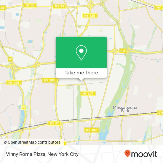 Vinny Roma Pizza map